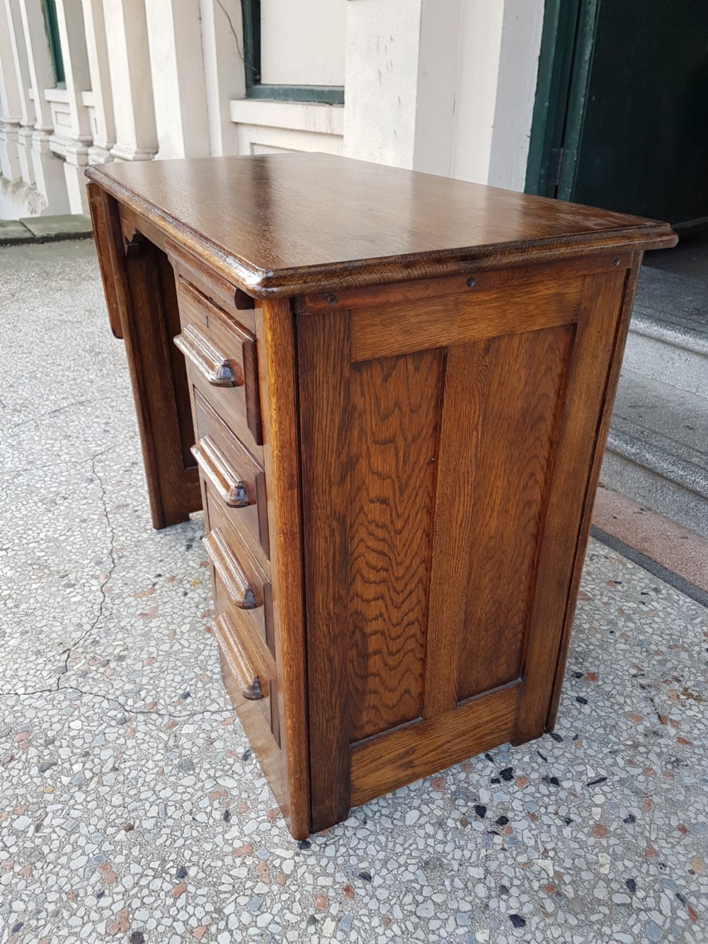 Antique oak desk   View II