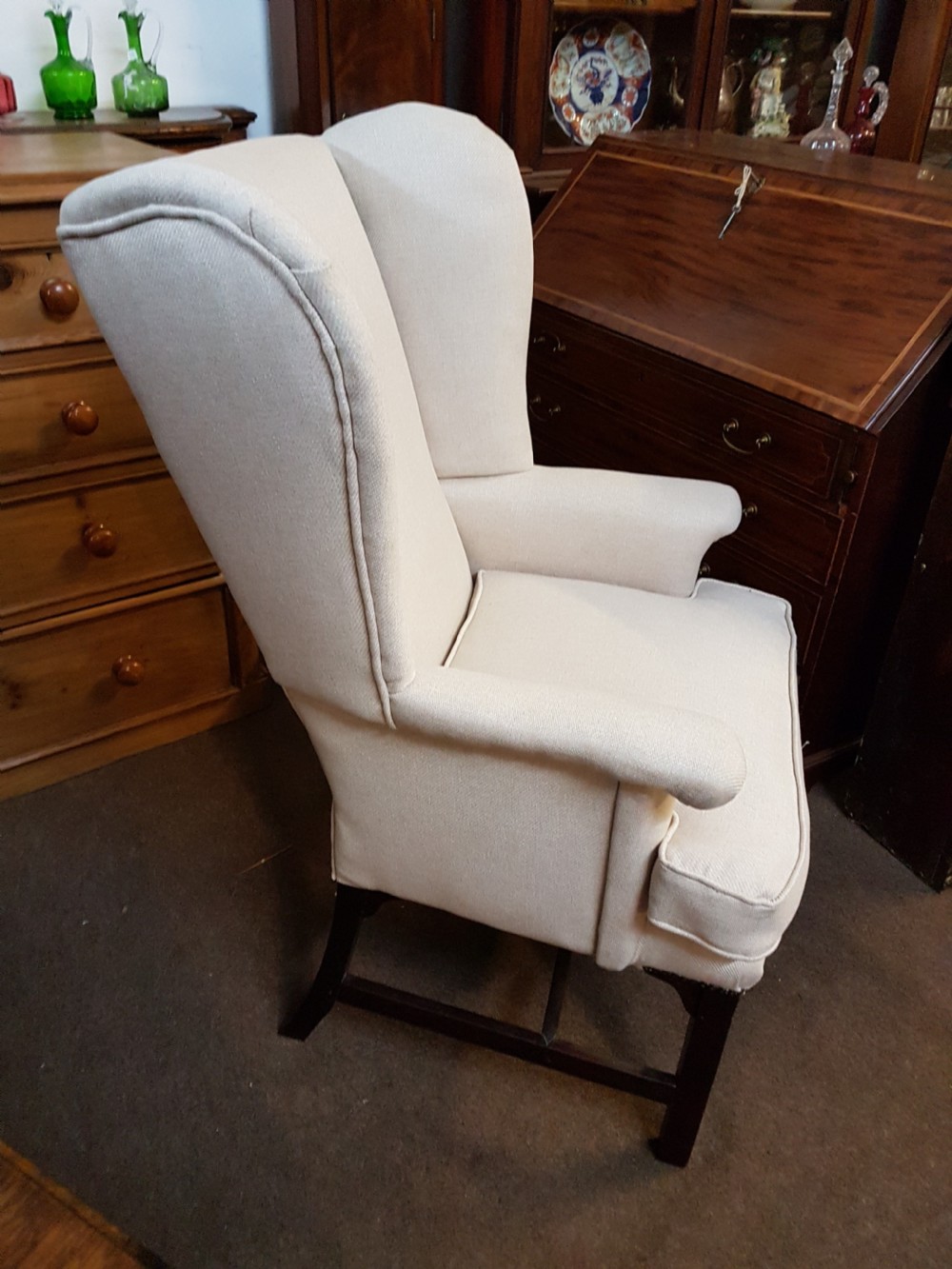 ANTIQUE WING BACK CHAIR  View III