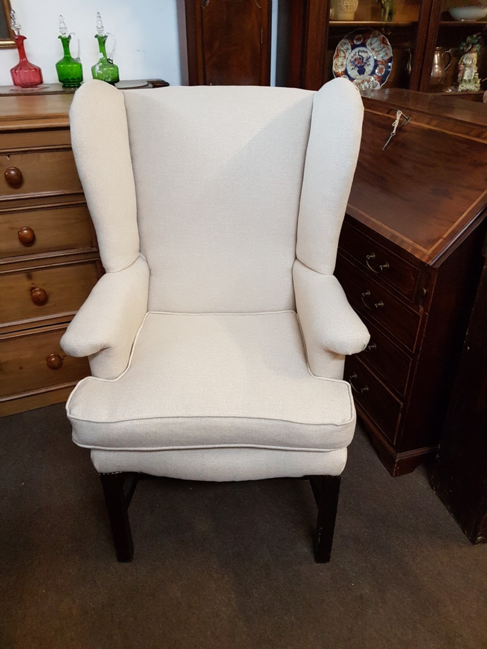 ANTIQUE WING BACK CHAIR  View IV