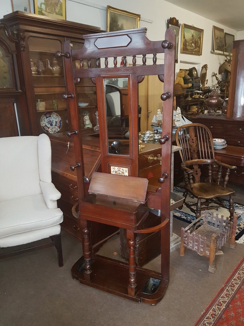 ANTIQUE HALL STAND  View II