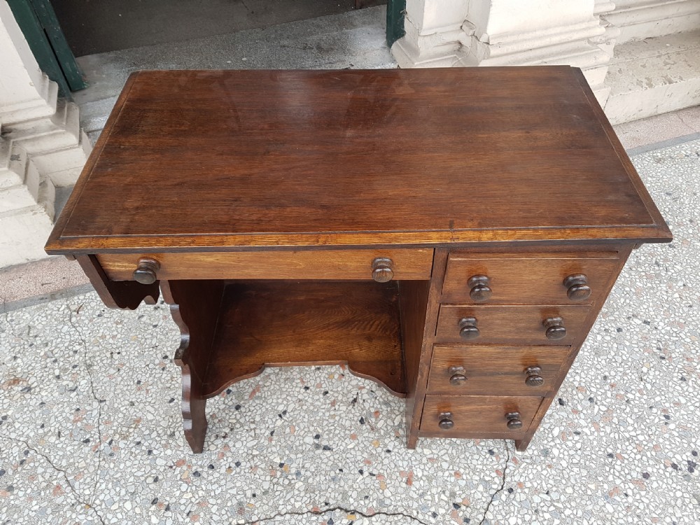ANTIQUE OAK DESK  View III