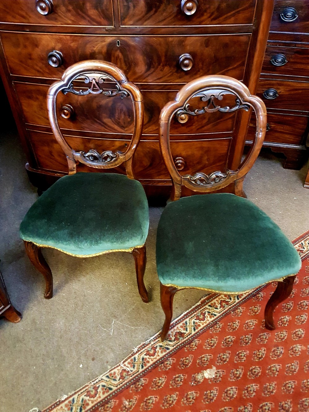 PAIR OF VICTORIAN CHAIRS 