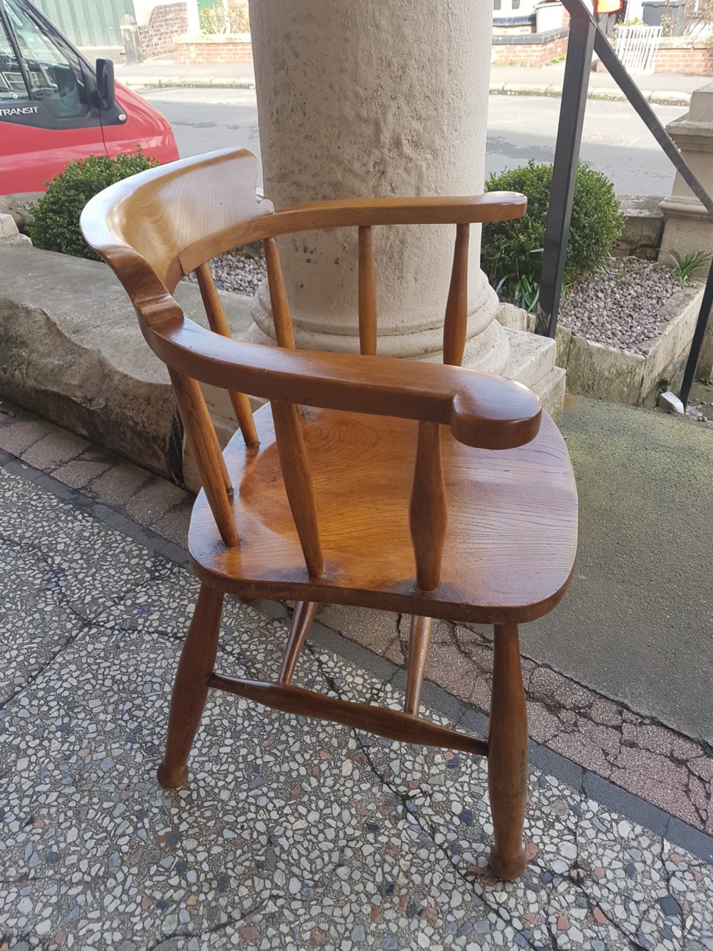 ANTIQUE CAPTAINS CHAIR/ SMOKERS BOW  View III