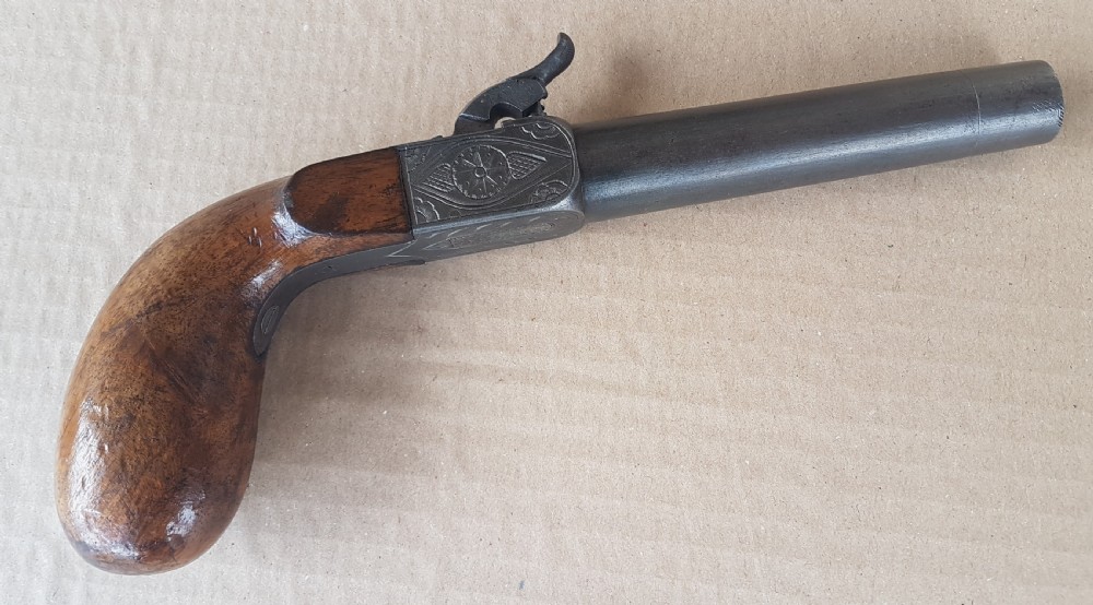 ANTIQUE  BOX LOCK PISTOL 