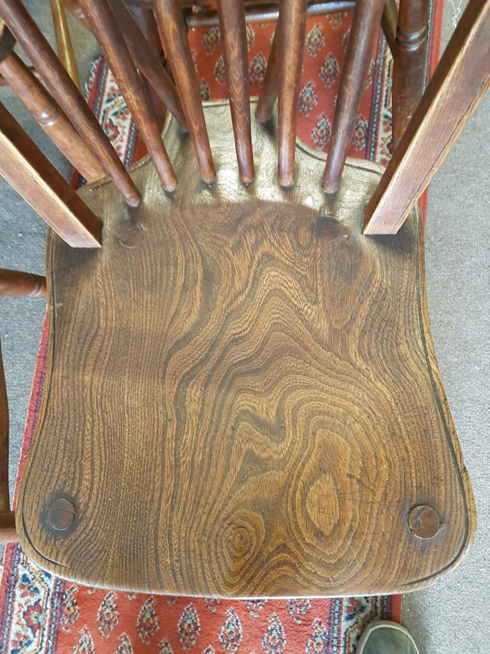 ANTIQUE SET OF FOUR KITCHEN /DINING CHAIRS  View II