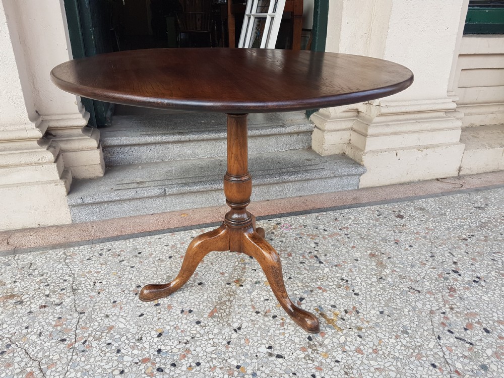 GEORGIAN OAK TILT TABLE  View IV