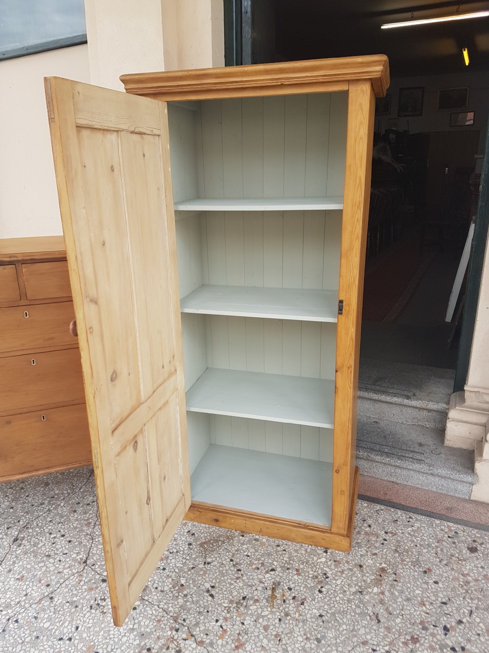 VICTORIAN  PINE CUPBOARD  View IV