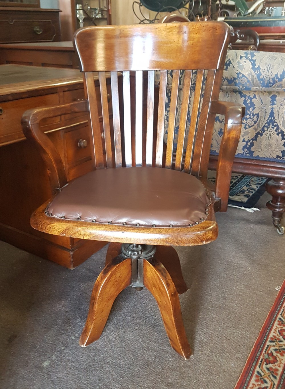 ANTIQUE OFFICE CHAIR View III