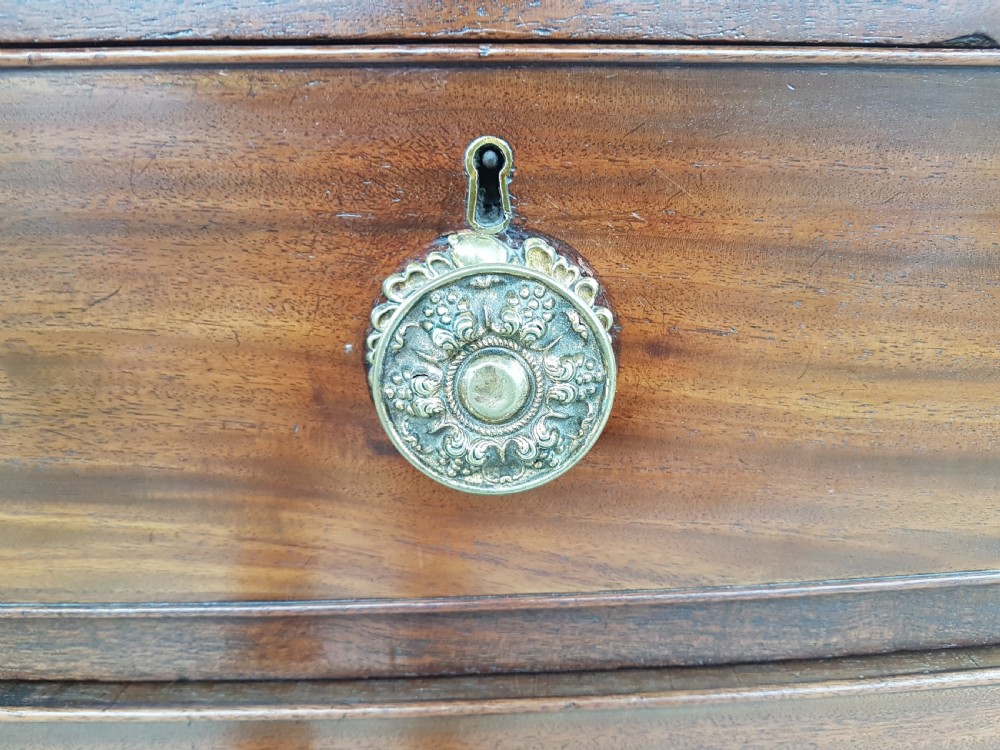 ANTIQUE BOW FRONTED CHEST OF DRAWERS  View IV
