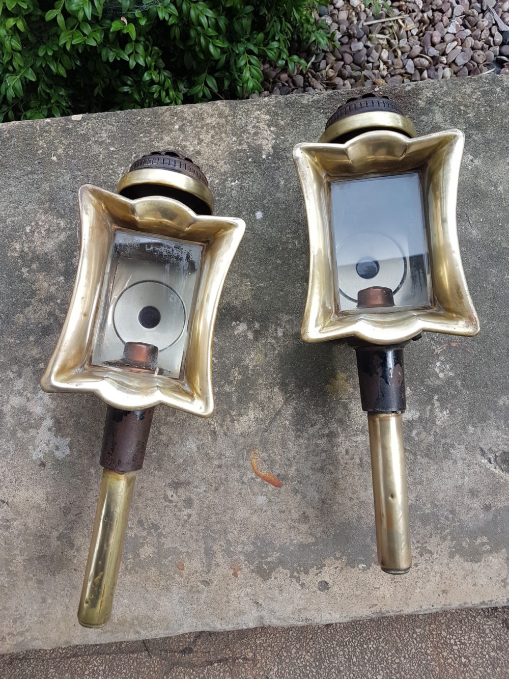 PAIR OF VICTORIAN COACH LAMPS 