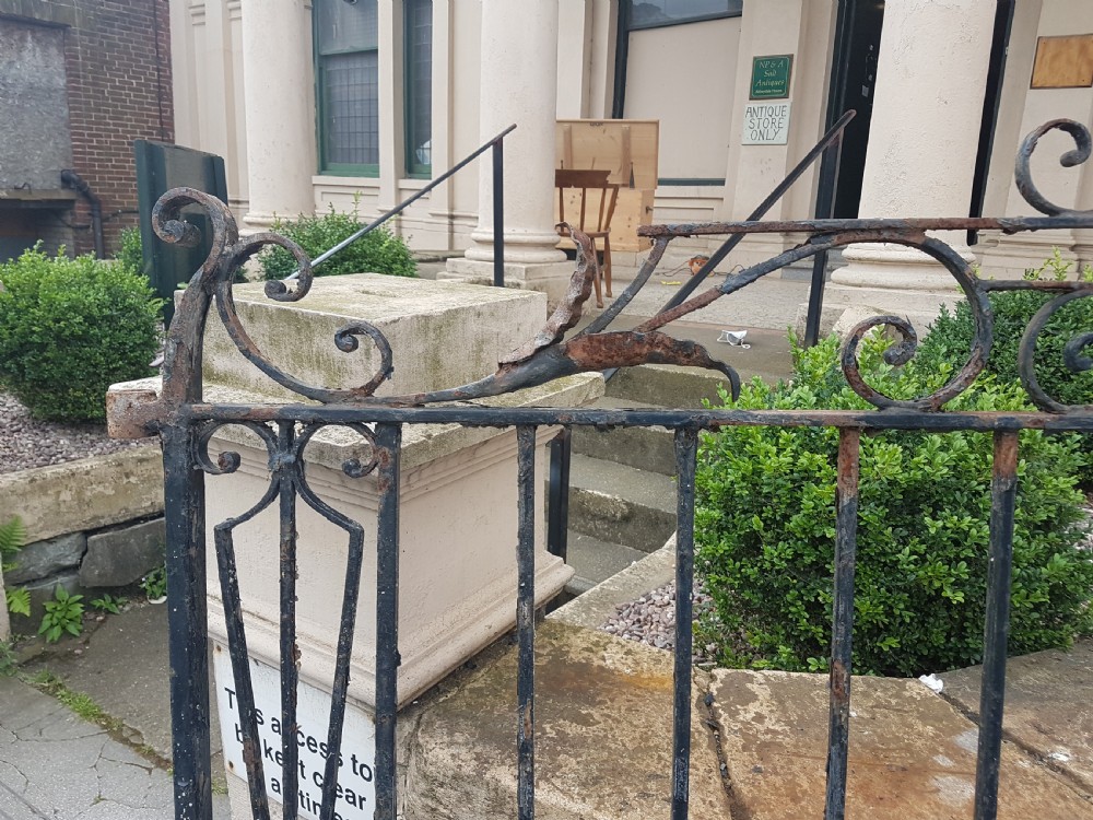 PAIR OF ANTIQUE WROUGHT IRON GATES  View VI