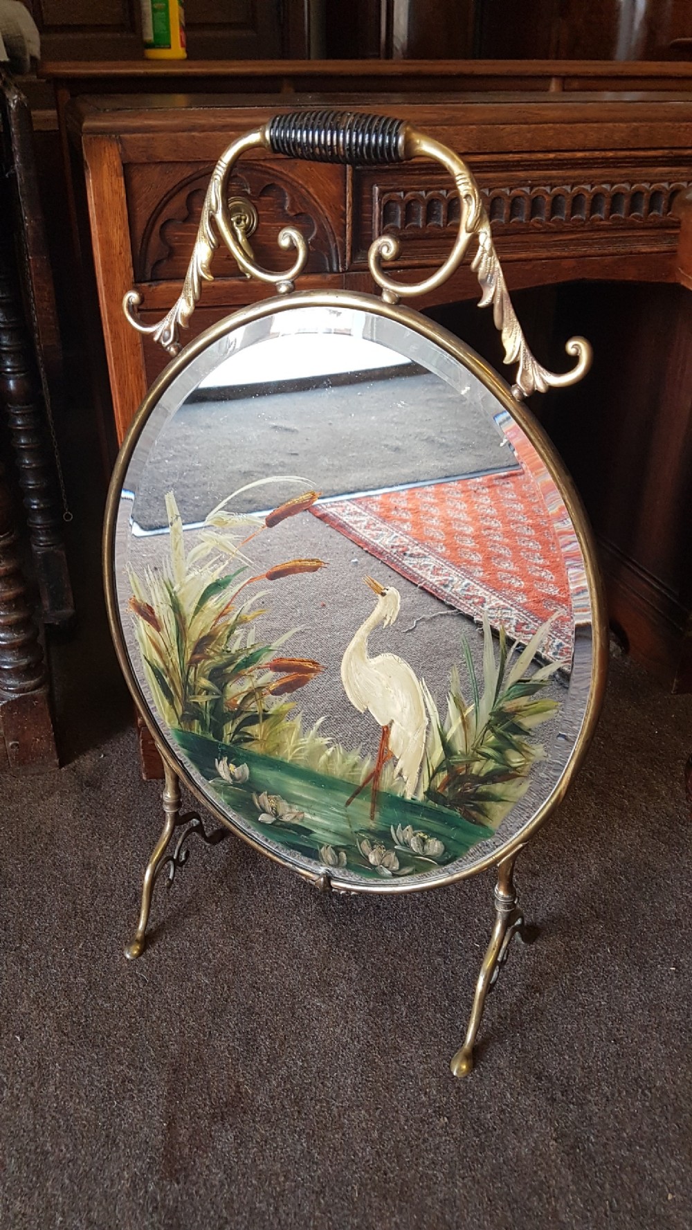 VICTORIAN FIRE SCREEN 