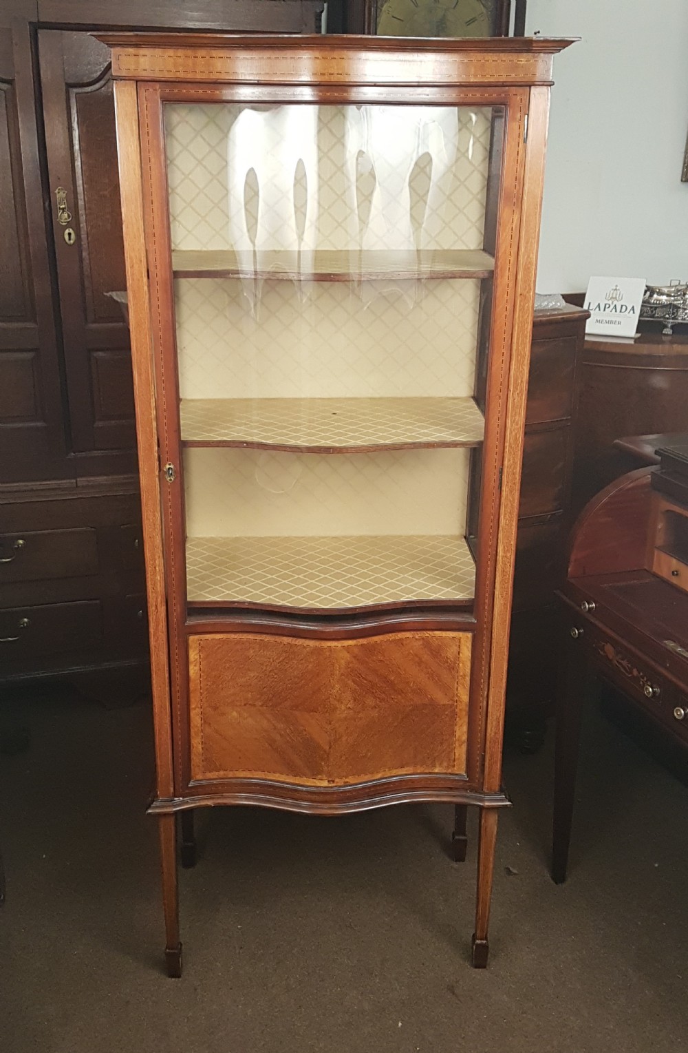 EDWARDIAN DISPLAY CABINET