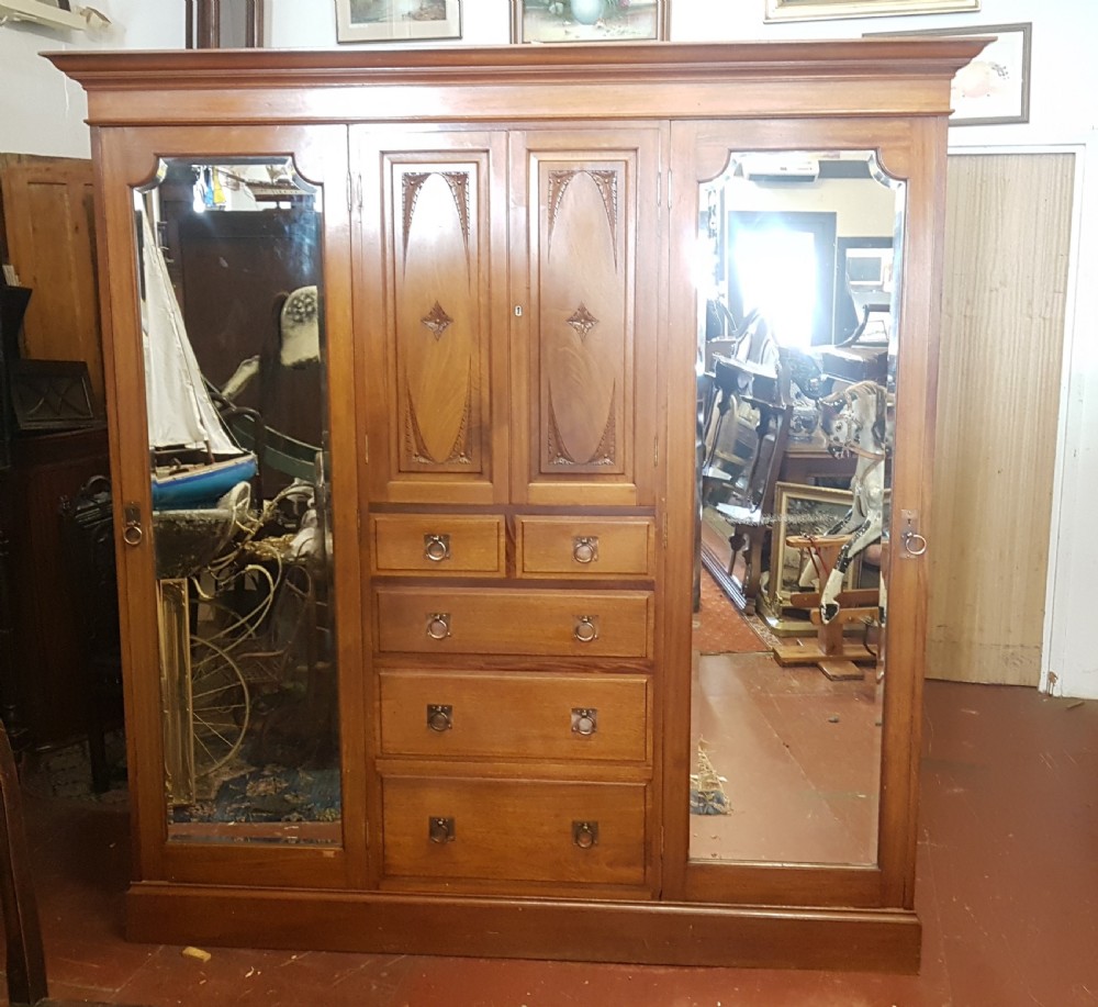 ANTIQUE WALNUT WARDROBE  View VII