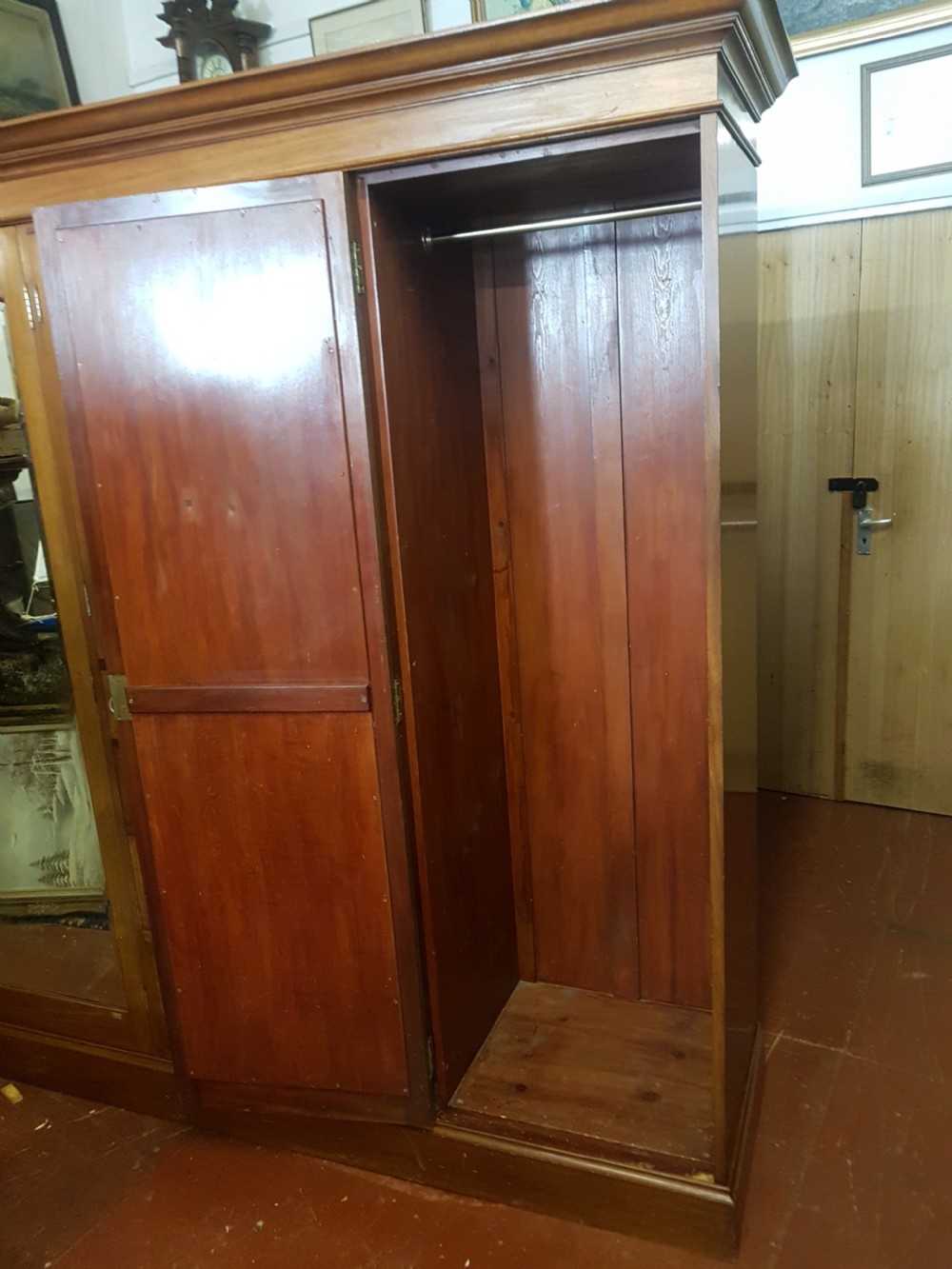 ANTIQUE WALNUT WARDROBE  View III
