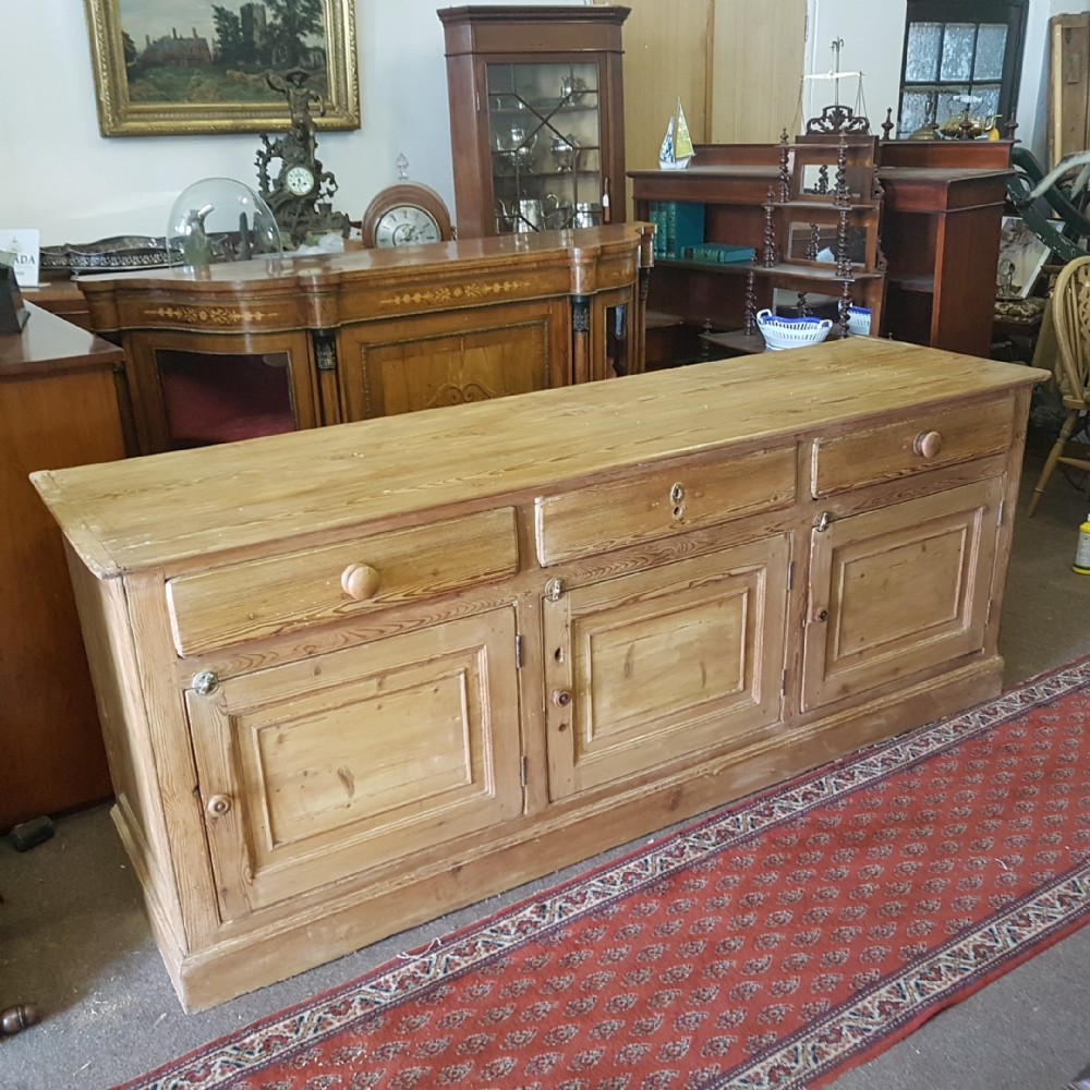 ANTIQUE PINE DRESSER BASE 