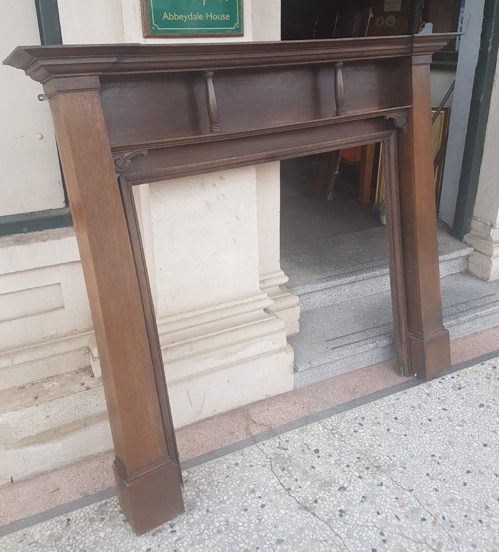 ANTIQUE OAK  FIRE SURROUND  View III