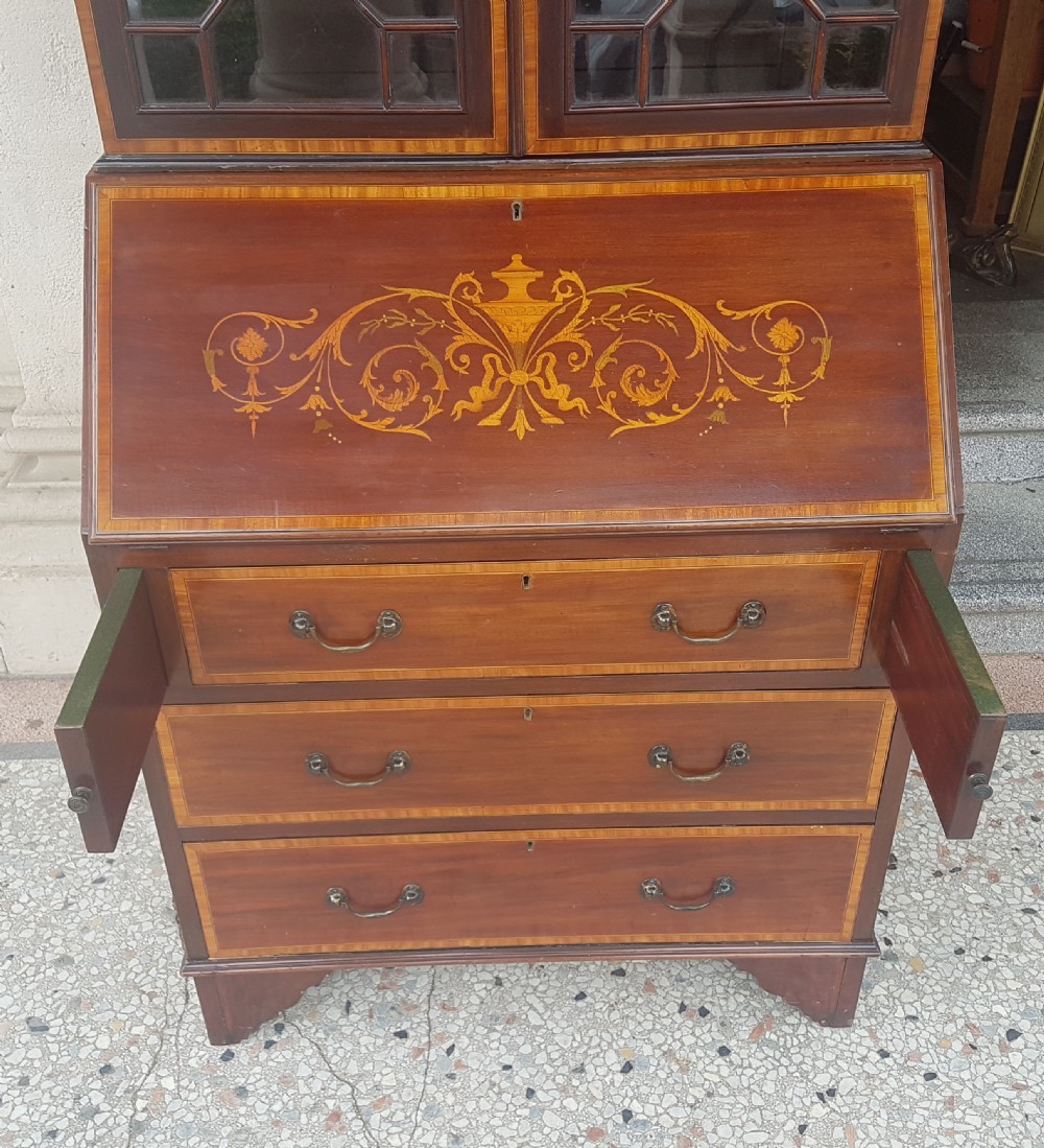 EDWARDIAN BUREAU BOOKCASE  View IV