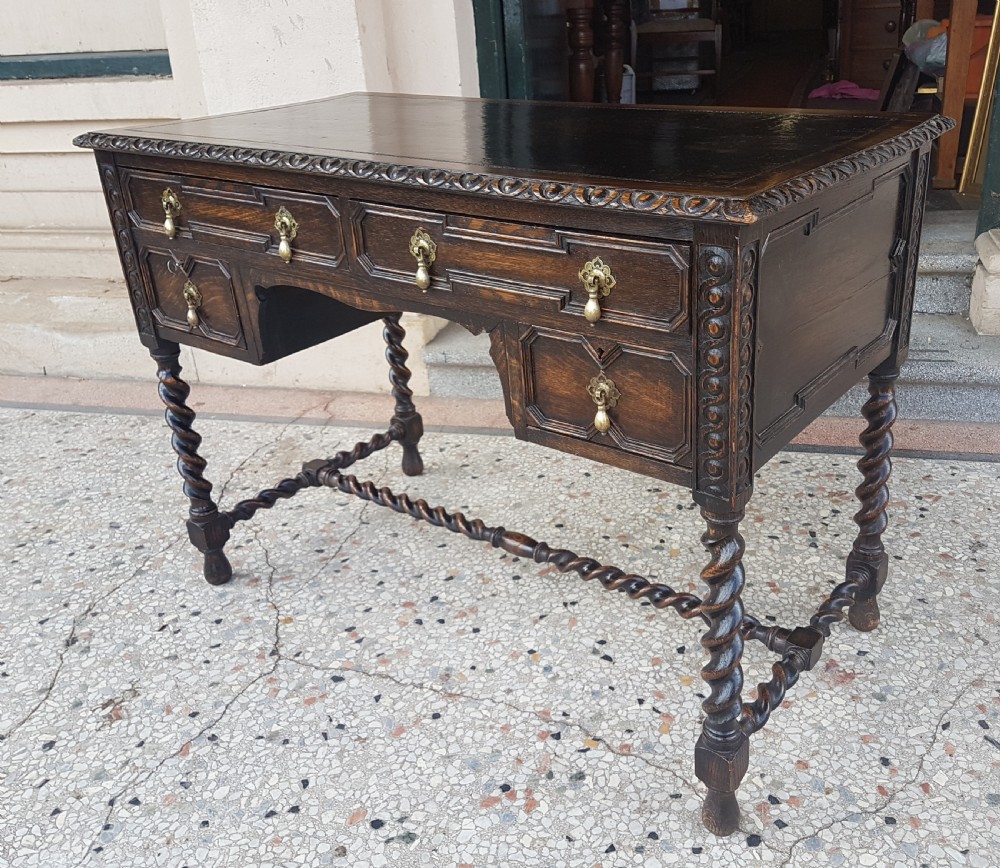 ANTIQUE OAK DESK View III