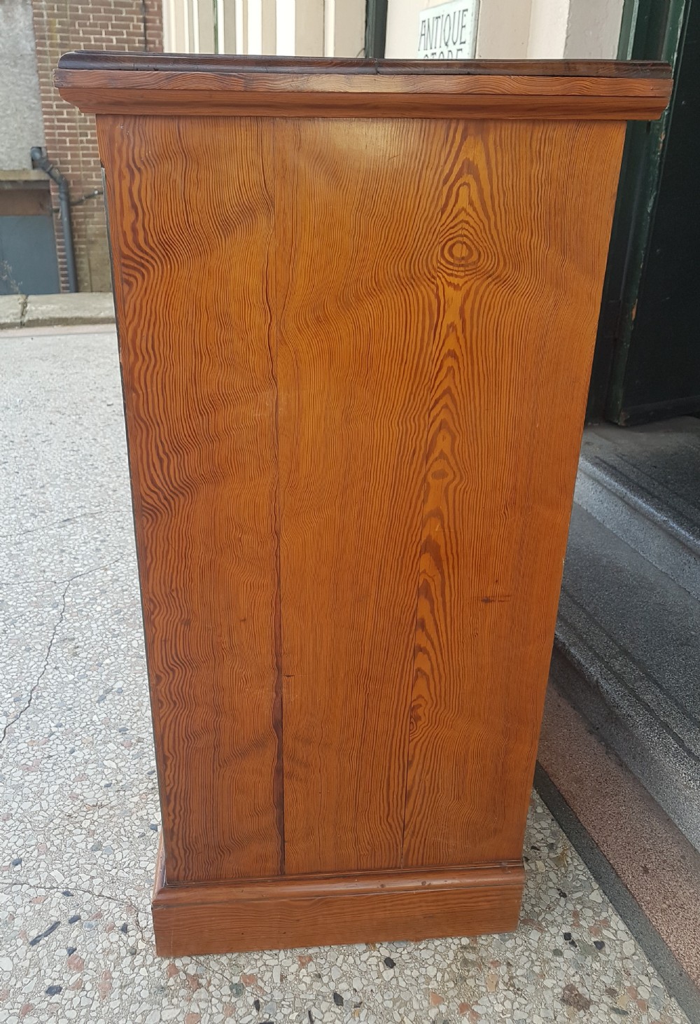  ANTIQUE PITCH PINE  CHEST OF DRAWERS  View V