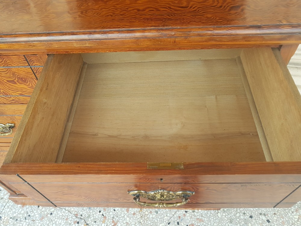  ANTIQUE PITCH PINE  CHEST OF DRAWERS  View VI