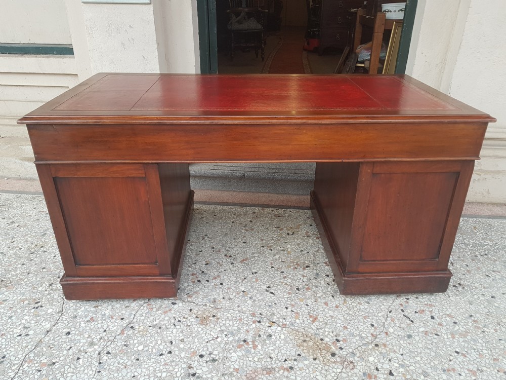 ANTIQUE MAHOGANY DESK  View VI