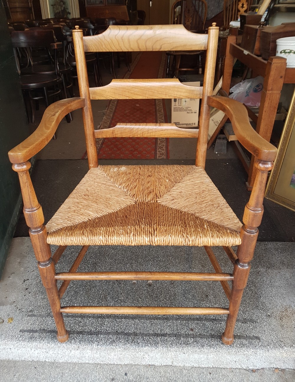 ANTIQUE COUNTRY ARMCHAIR  View V