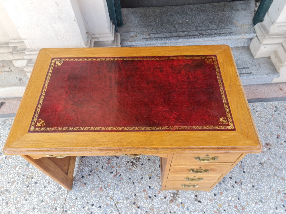 ANTIQUE OAK DESK View VII