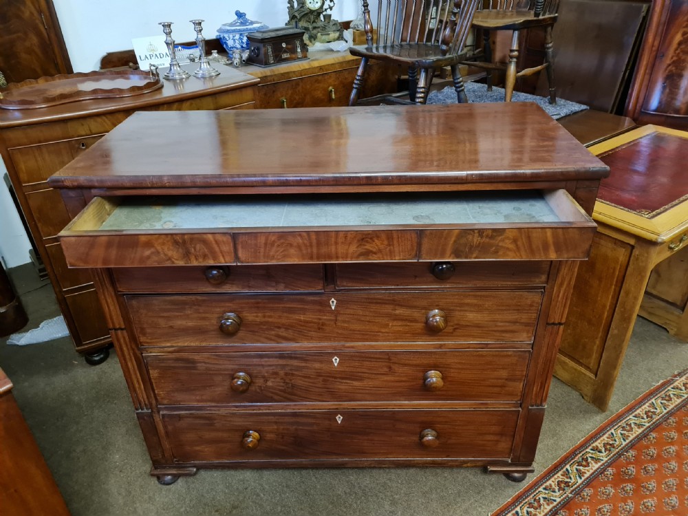ANTIQUE MAHOGANY  CHEST OF DRAWERS  View II