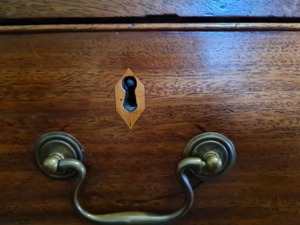 ANTIQUE MAHOGANY CHEST OF DRAWERS  View V