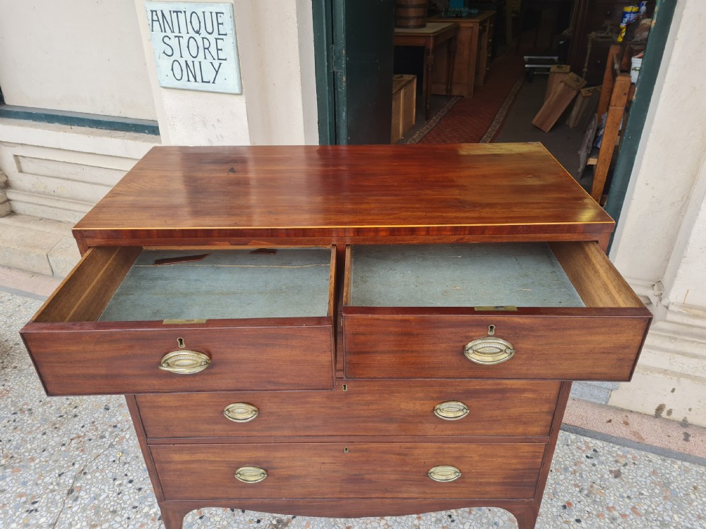 ANTIQUE  MAHOGANY CHEST OF DRAWERS  View IV