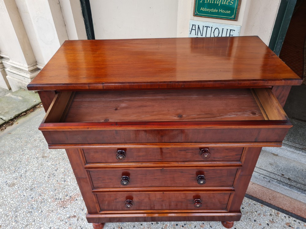 ANTIQUE LARGE CHEST OF DRAWERS  View V