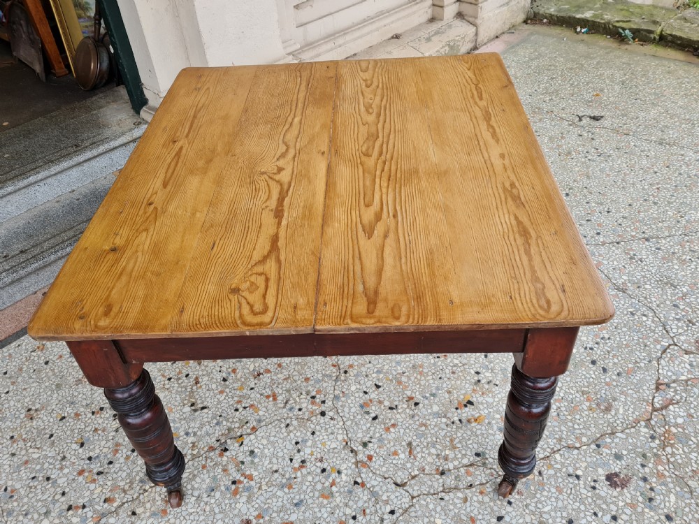 ANTIQUE PINE KITCHEN TABLE  View III