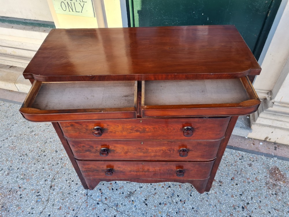 ANTIQUE MAHOGANY CHEST OF DRAWERS  View IV