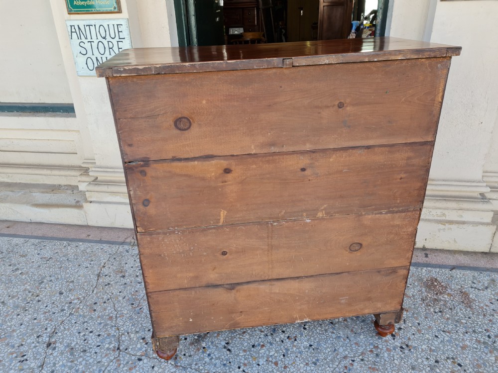 LARGE ANTIQUE CHEST OF DRAWERS  View IX