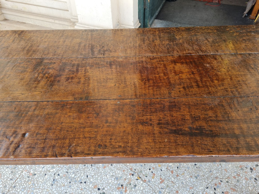 ANTIQUE OAK COUNTRY   FARMHOUSE  TABLE  View VIII