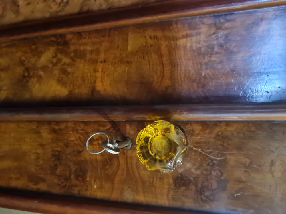  ANTIQUE BURR WALNUT TRIPLE WARDROBE View VII