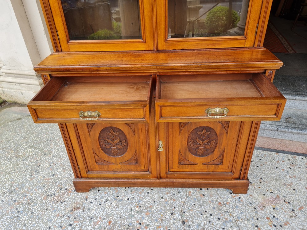 ANTIQUE WALNUT BOOKCASE  View VIII