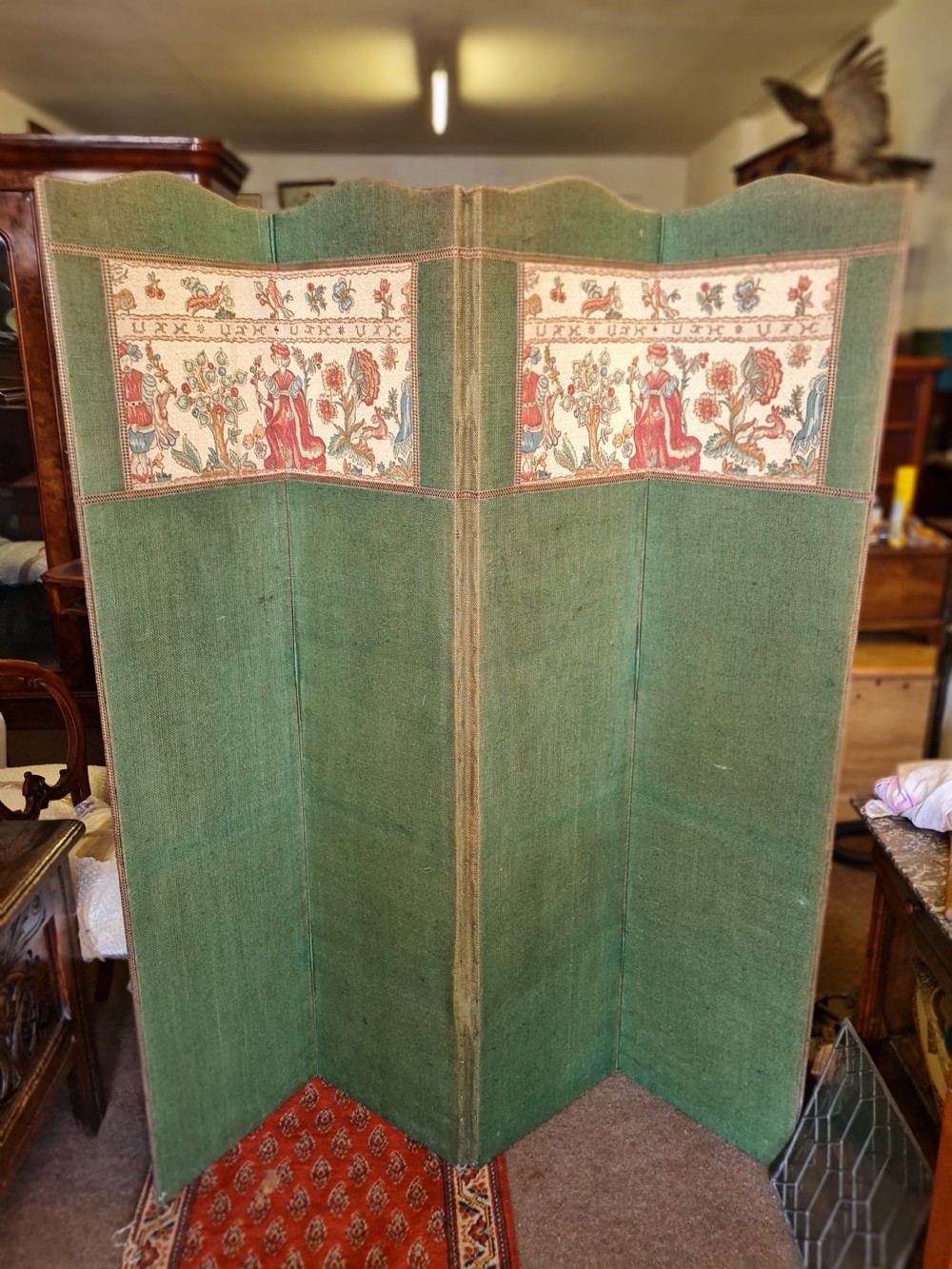 ANTIQUE FOLDING  DRESSING SCREEN  View IV