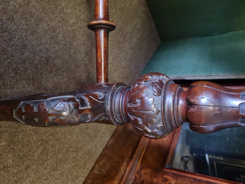 BURR WALNUT WRITING DESK  View VII