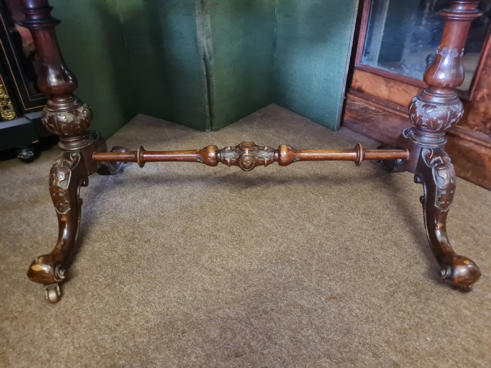 BURR WALNUT WRITING DESK  View X