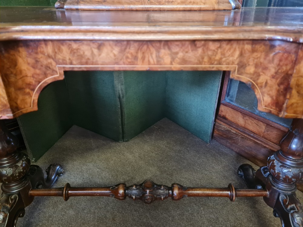 BURR WALNUT WRITING DESK  View XI