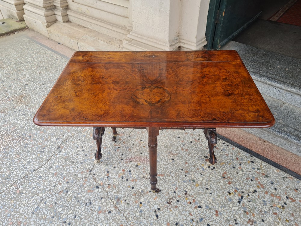 BURR WALNUT  SIDE TABLE  View IV