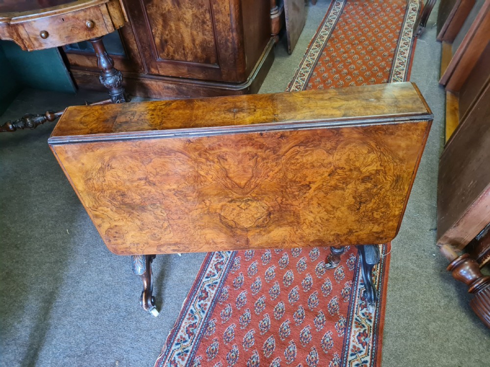 BURR WALNUT  SIDE TABLE  View X
