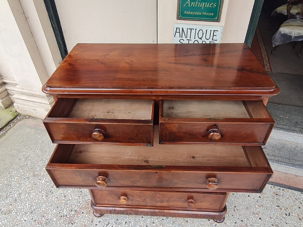 ANTIQUE MAHOGANY CHEST OF DRAWERS  View VI