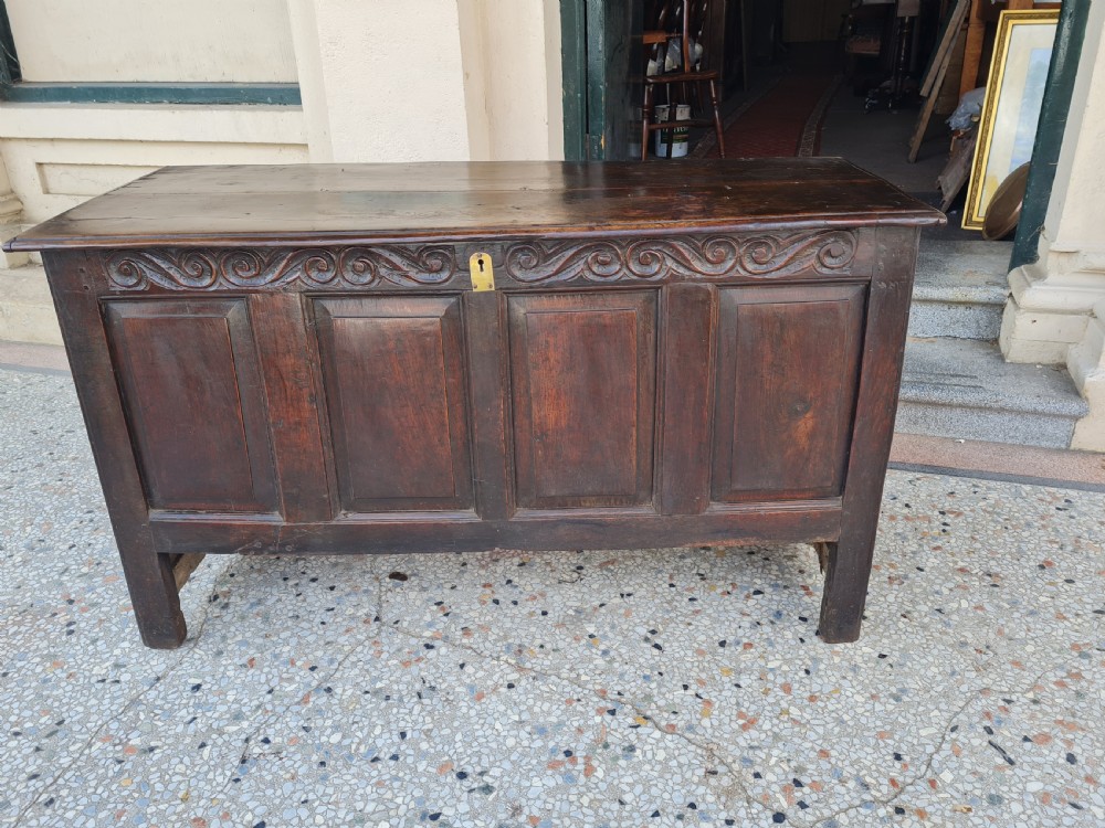 OAK WELSH BLANKET BOX / COFFER  View III