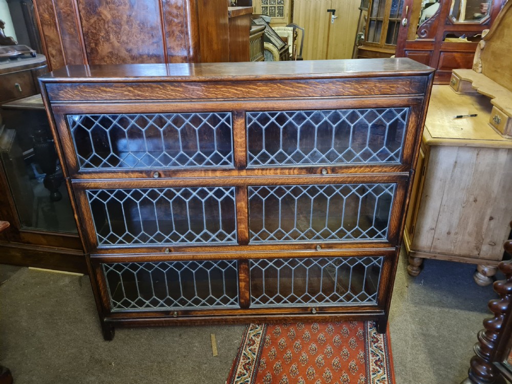 ANTIQUE OAK  STACKING BOOKCASE View IV