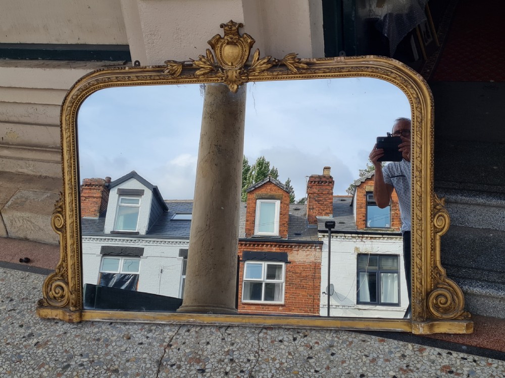 VICTORIAN OVERMANTLE MIRROR View III