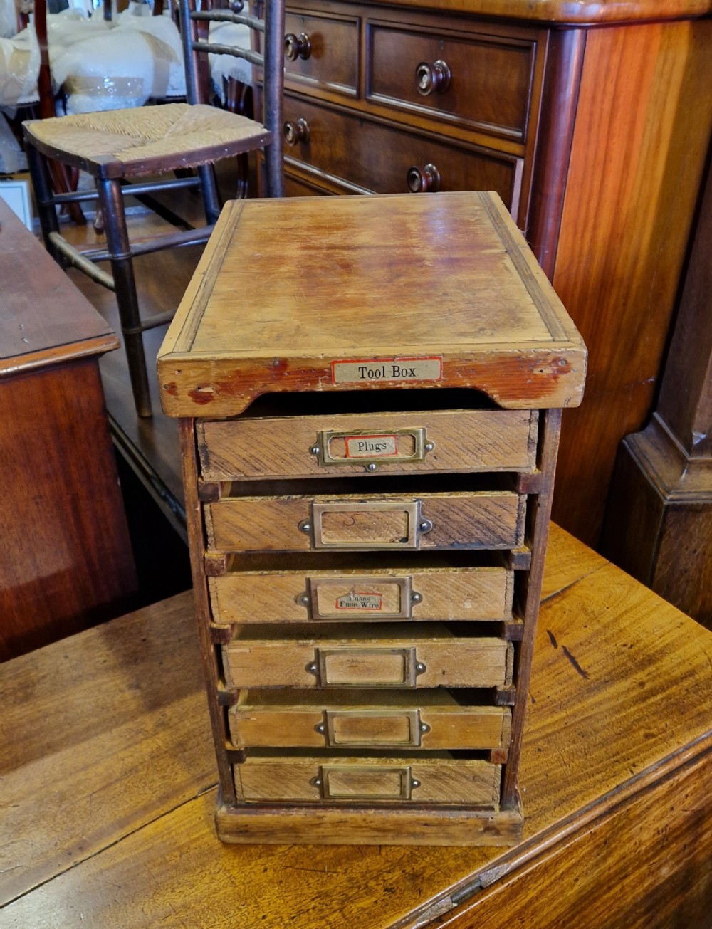 ANTIQUE SMALL TOOL CHEST  