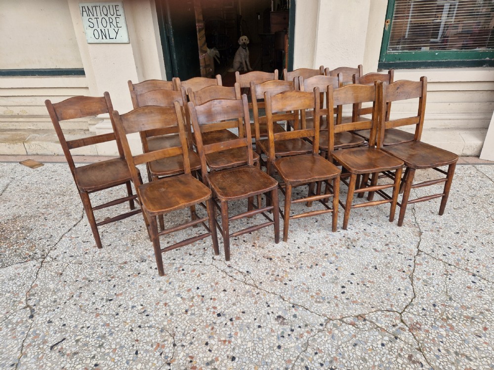 ANTIQUE SET OF  16 CHAIRS  View III